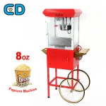 Cinema Glass Commercial Grade Gourmet Popcorn Popper Machine Popcorn Maker 8 Oz Stand Up Popcorn Popper Maker