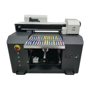 CJ Multi purpose A3 uv flatbed printer with jig for phone case bottle pens with 3d glossy embossed effect