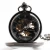 Import Classic Black Mechanical Pocket Watch Vogue Chain Watches men from China