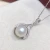Import Classical Feshion Design Pearl Necklace 925 Sterling Silver White Round Natural Pearl Water Drop Pendant Neckalce Pearl Necklace from China