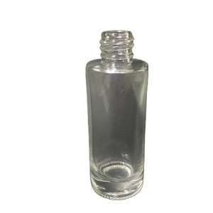 Clear empty glass 30ml 50ml 100ml empty spray perfume bottles with gold cap