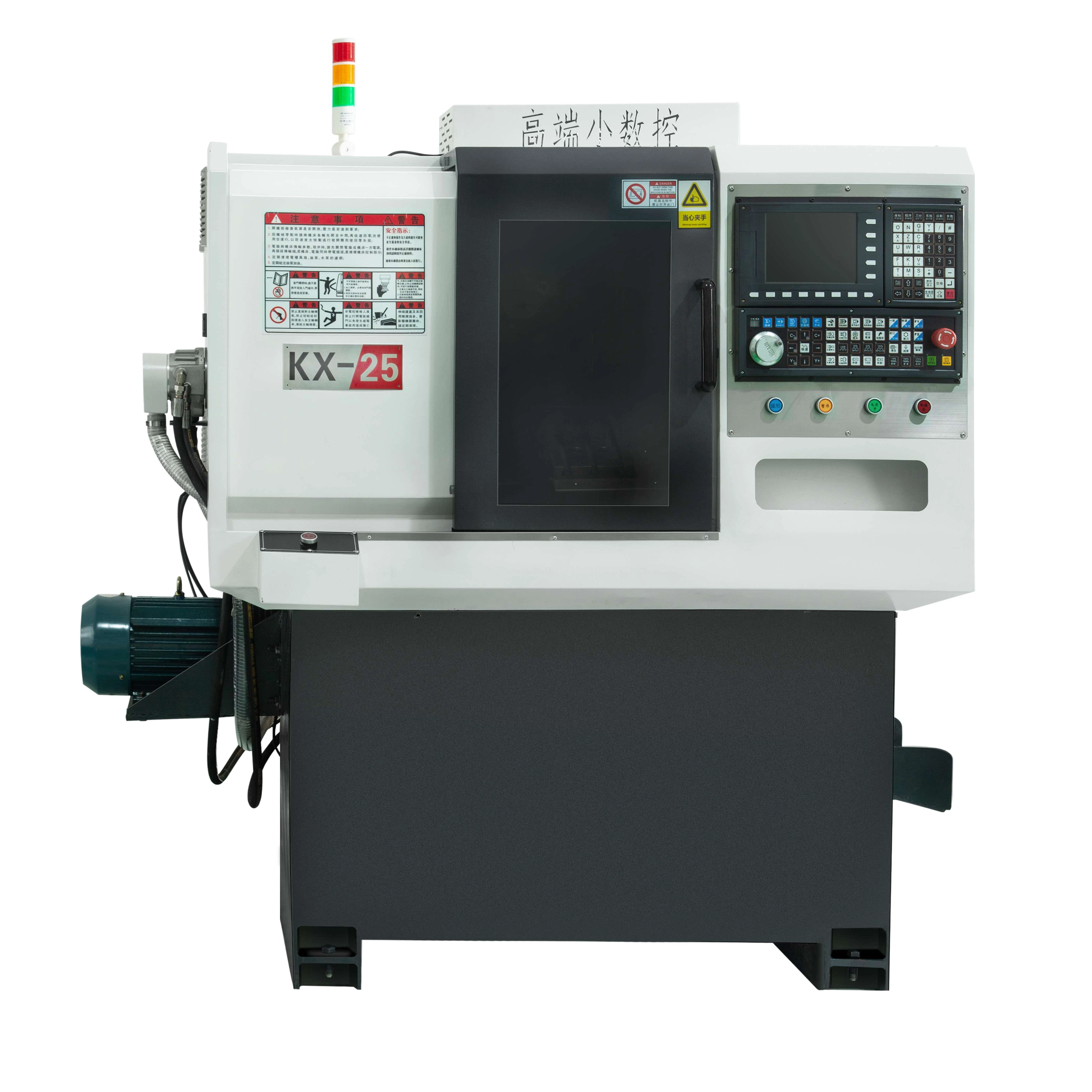 CNC lathe machine GuangDong small automatic turning china with chuck KX25-R500