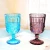 Import Colorful Relief office water cups Dessert Salad bar glass from China
