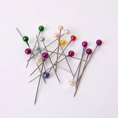Colorful Round Head Straight Pins Dressmaking Pearl Sewing Needle Pin