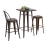 Import Commercial Bar furniture Metal Wooden High Bar stool Chair with high back rest restaurant barstool furniture from China
