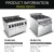 Import Commercial Gas Range Cooker Gas Freestanding Range 4 Burner Stove with Oven from China