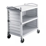 COMMERCIAL SERVICE TROLLEY HEAVY DUTY PLASTICS TROLLEY RESTAURANT HOTEL TROLLEY