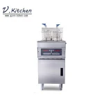 Commercial solid oil can be used economic models street snacks bar restaurant electrical 28 liters deep open fryer