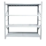 Commercial Steel Minimalist Design Storage Shelf Quality Hospital Apartment Mall Use 200/Kg Bearing Capacity Metal Furniture