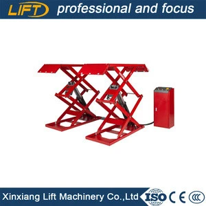 Competitive double cylinder scissor hydraulic car lift for auto service