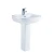 Import Construction &amp;Real Estate bathroom sinks ceramic/ porcelain white color easy-cleaning&amp;Installation a set pedestal basin sink from China