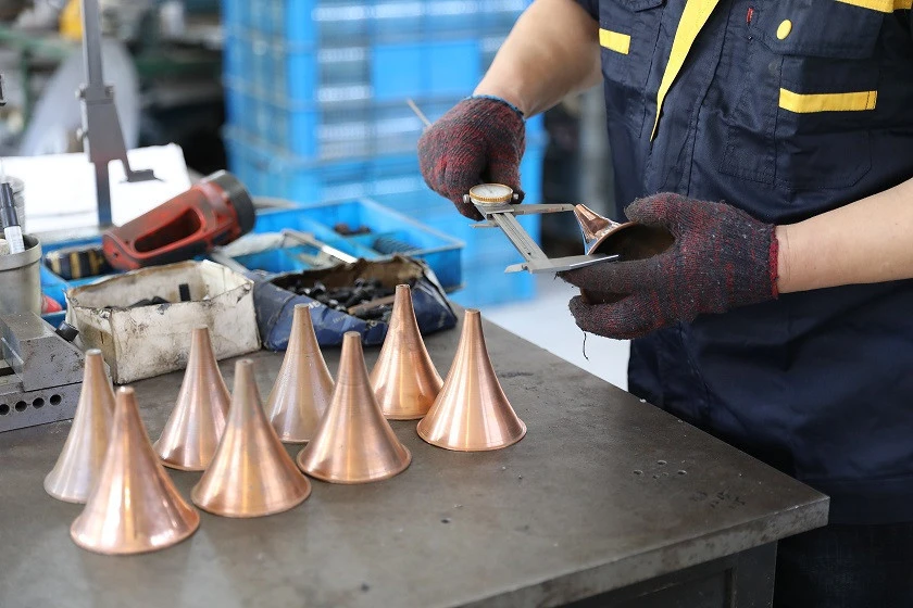 copper sheet metal spinning cone