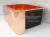 Import 100% Copper Single Box Kitchen Vessel Sink Shiny Apron Sink Rectangular Single Bowl Counter Home Use Stainless Steel Granite from China