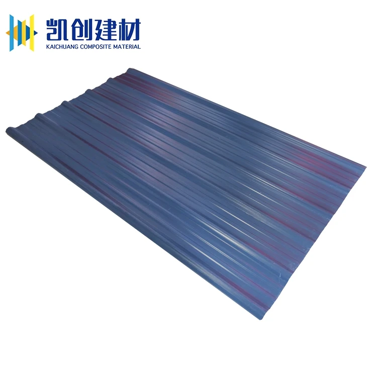 Corrosion-proof PVC plastic roof plastic steel plate steel structure with Upvc material wave tile