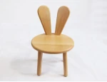 creative design Rabbit model kids bench solid beech wood child chair for Kids Play Room Kindergartens chair kids
