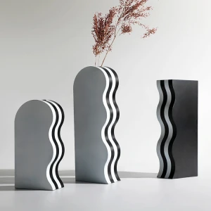 Creative style decor modern home decoration accessories black vase nordic vase