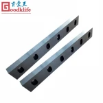 Crop shear blade for cut to length line