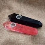 crystal quartz smoking pipe