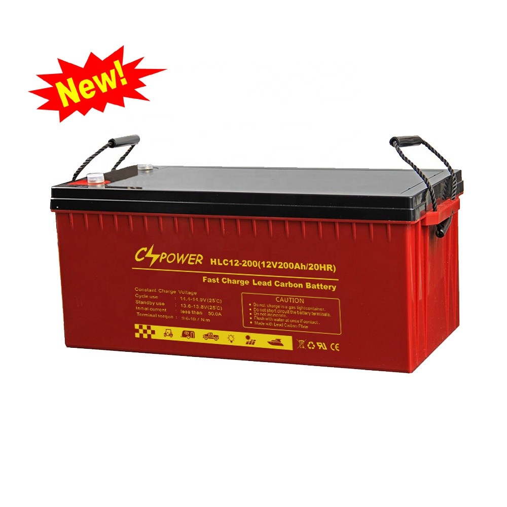 CSPOWER 6V280ah Lead-Carbon-Deep-Cycle-Solar AGM Battery for UPS/Solar/Telecom/Data-Center/Lighting/Office-Home