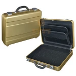 Custom briefcase aluminum attache case laptop box with customized inlay