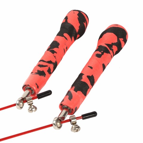 Buy Custom Camo Color Ball Bearing Speed Jump Rope Steel Wire Cable ...