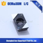 Custom CNC Turning Tool Inserts PCD Tipped Diamond Cutting Tools
