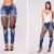 Import Custom Denim Women denim Slim Fit Jeans Straight Leg Women&#039;s Pants Negotiate Price from China
