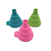 custom household silicone kitchen gadgets silicone foldable funnel water liquid transfer tool