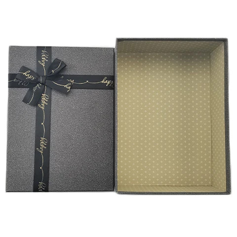 Buy Custom Logo Printed Rigid Cardboard Lid And Base Box Packaging ...