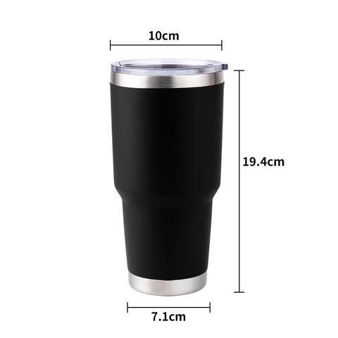 Custom Logo Vacuum Insulated Wine Glasses Stainless Steel Stemless Wine Tumbler with Lid