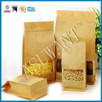 custom make paper resealable food bag/food bag packaging design for dry fruit