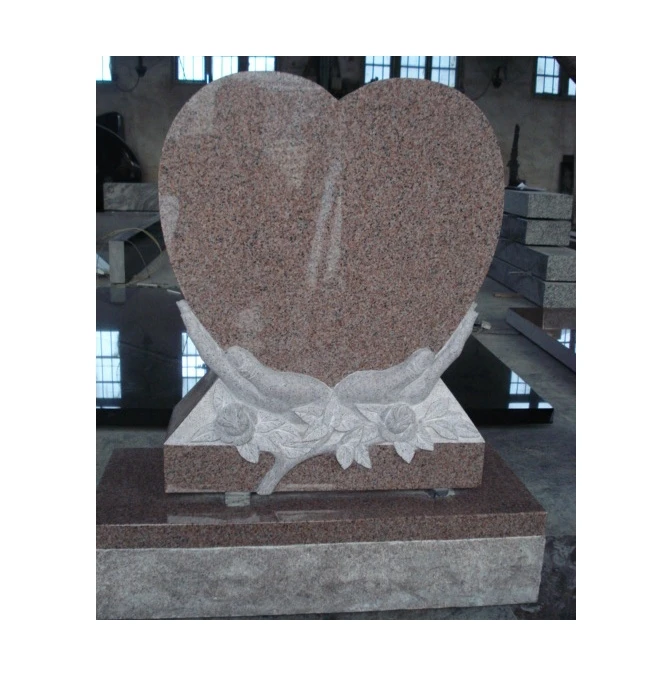 Custom Monument Funeral Headstone With Hand Headstone with Roof Granite Dead Monument