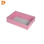 Custom Printed gift packaging paper box with clear lid