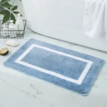 Custom size and shape anti-slip Washable Comfortable Soft carpet Absorbent Water Bathroom bath mats