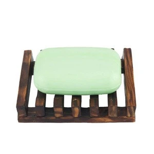 Custom wooden soap display, square wooden soap dish