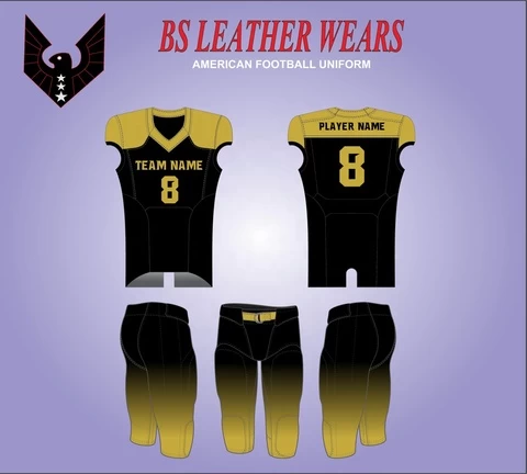 customize team name number sublimated football uniform 100 % polyester club logo american football jerseys