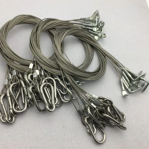 Customized Double End Durable Drawn Wire Stainless Steel Wire Rope Sling