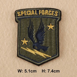 Customized Embroidered Patch Cloth Military Patches for Clothing Epaulette Stripes on Backpack Shoulder Emblem for Clothes