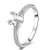Customized fine jewelry fashion jewellery diamond 18k white gold engagement wedding ring