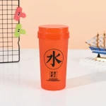 Customized Logo Portable Advertising-Wholesale promotion  350ml Sports Plastic  Design Plastic Protein pp water Bottle
