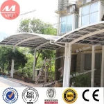Customized outdoor metal shelter canopy carports for sale by recyclable polycarbonate sheets