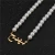 Import Customized Pearl And Gold Link Chains Name Plate Arabic Alphabet Necklace from China