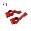 Customized red anodized aluminium alloy CNC machine motor parts with good quality