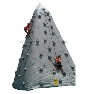 Customized size, shape Commercial inflatable sport game  rock climbing inflatable climbing wall