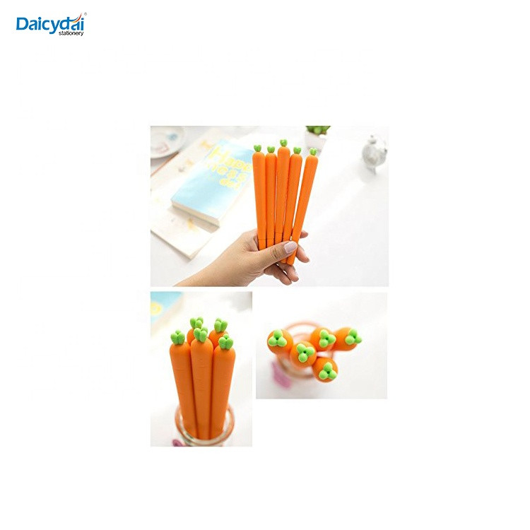 Buy Cute Creative Cartoon Vegetable Carrot Roller Ball Pen Funny School ...