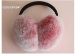 Cute Fur Earmuffs Women Real Rex Rabbit Fur Ear Muffs For Winter Ornament Accessories