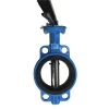 D71X-16Q Soft seal center line butterfly valve with ductile iron handle to clampThe short body butterfly valve
