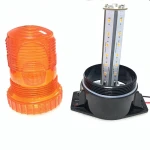 DC12V 60V 3 Yellow Traffic Emergency Alarm Rotating Strobe Forklift LED Warning Safety Light