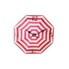 Decorative Gift Geometric Umbrella Style Glass Wall Clock