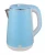 Import deluxe 2.3L blue and pink PP jacketed scald-resistant SS electric kettle from China